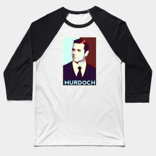 Detective William Murdoch Pop Art Baseball T-Shirt